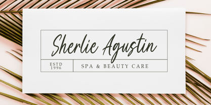 Hello Serattine Font Poster 5