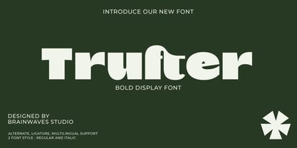 Trufter Font Poster 1