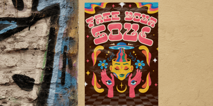 Neon Daze Font Poster 5