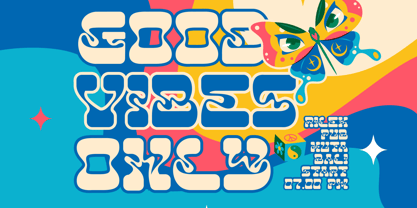 Neon Daze Font Poster 3