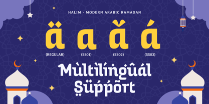 Halim Font Poster 12