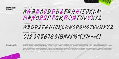 Cracker Stoned Font Poster 7