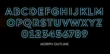 Morph Font Poster 13