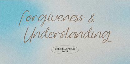 CF Zerellia Spring Font Poster 5