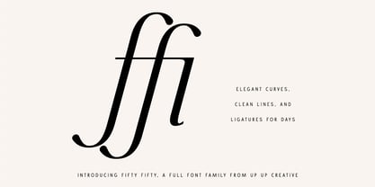 Fifty Fifty Font Poster 5