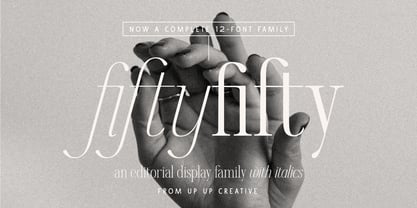 Fifty Fifty Font Poster 1