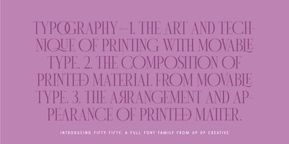 Fifty Fifty Font Poster 3