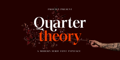 Quarter Theory Font Poster 1