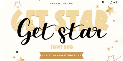 Get star Font Poster 1