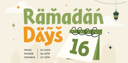 Arabic Fancy Font Poster 2