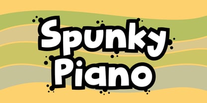 Spunky Piano Font Poster 1