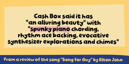 Spunky Piano Font Poster 2
