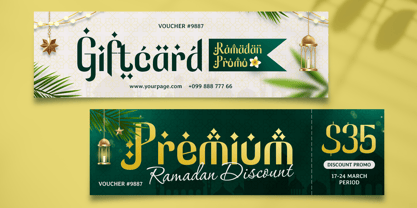 Midnight Ramadan Font Poster 4