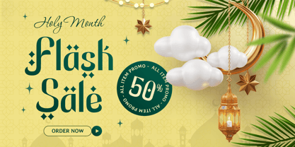 Midnight Ramadan Font Poster 6