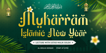 Midnight Ramadan Font Poster 2