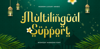 Midnight Ramadan Font Poster 12