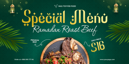 Midnight Ramadan Font Poster 7