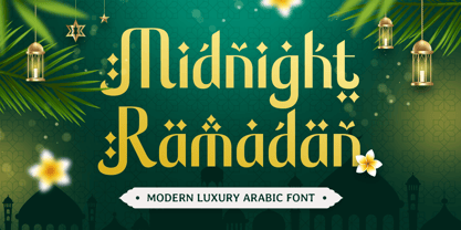 Midnight Ramadan Font Poster 1