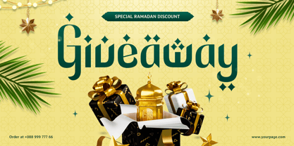Midnight Ramadan Font Poster 3