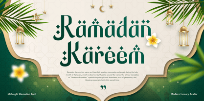 Midnight Ramadan Font Poster 5