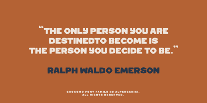 Chocomo Font Poster 10