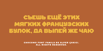 Chocomo Font Poster 6