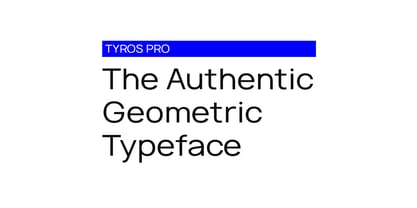 Tyros Pro Font Poster 6