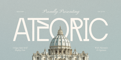 Ateoric Font Poster 1
