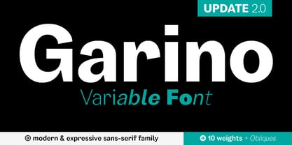 Garino Variable Font Poster 1