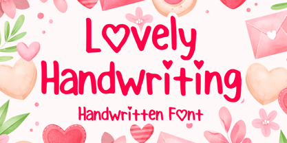 Lovely Handwriting Font Poster 1