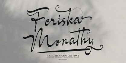 Feriska Monathy Font Poster 1