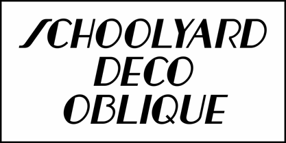 Schoolyard Deco JNL Font Poster 4