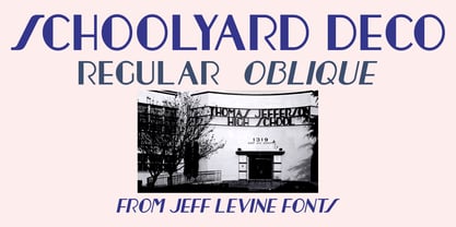 Schoolyard Deco JNL Font Poster 1