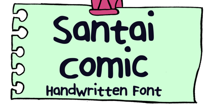 Santai Comic Font Poster 1