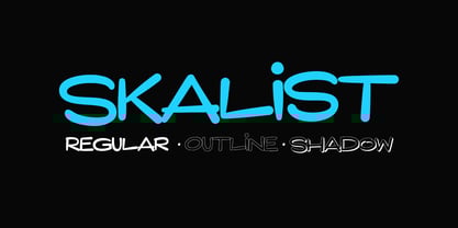 Skalist Font Poster 1