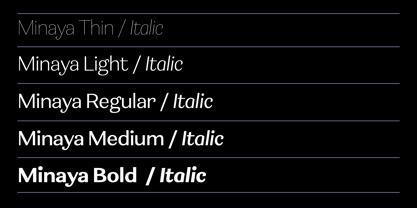 Minaya Font Poster 2