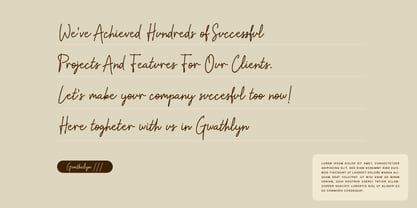 Gwathlyn Font Poster 7