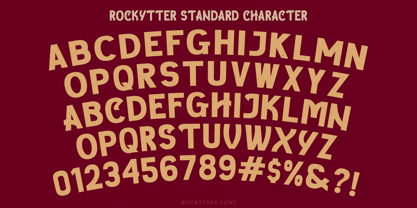 Rockytter Font Poster 3