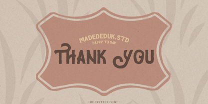 Rockytter Font Poster 8