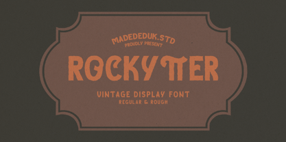Rockytter Font Poster 1