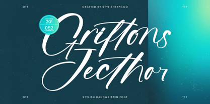 Griftons Jecthor Font Poster 1
