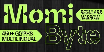 Momi Byte Font Poster 1