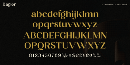 Bagler Font Poster 9