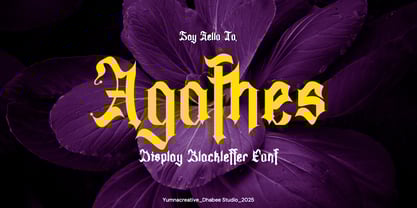 Agathes Font Poster 1