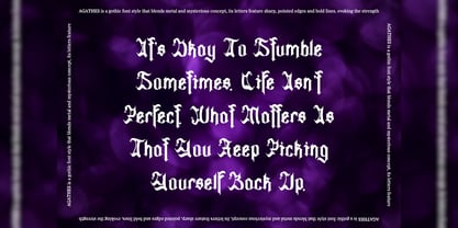 Agathes Font Poster 8