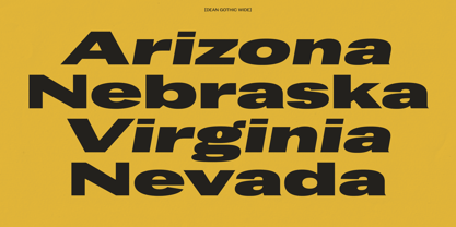 Dean Gothic Font Poster 4