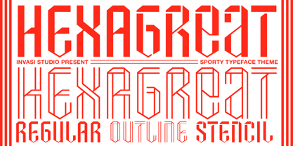Hexagreat Font Poster 1