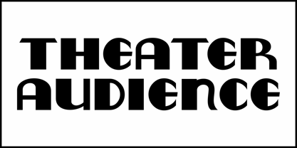 Theater Audience JNL Font Poster 2
