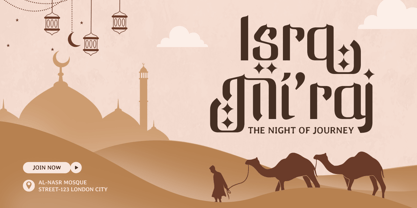 Marhab Ramadan Font Poster 2