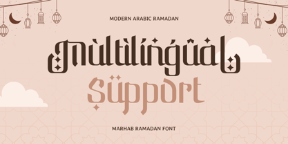 Marhab Ramadan Font Poster 12